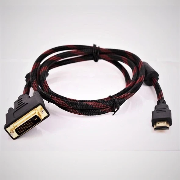 DVI-D (24+1 - Dual Link) to HDMI Çevirici Dönüştürücü 1.5m ürün görseli 1