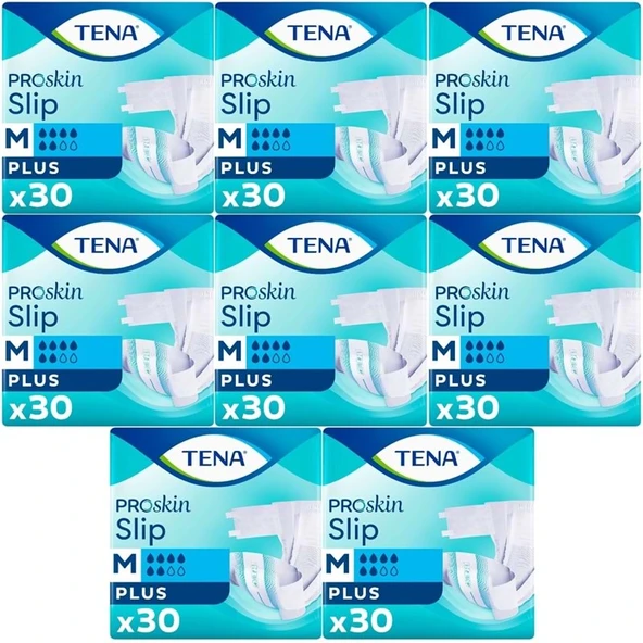 Tena Proskin Slip Plus Bel Bantlı Yetişkin Bezi M - Orta - Medium 240 Adet ürün görseli 1