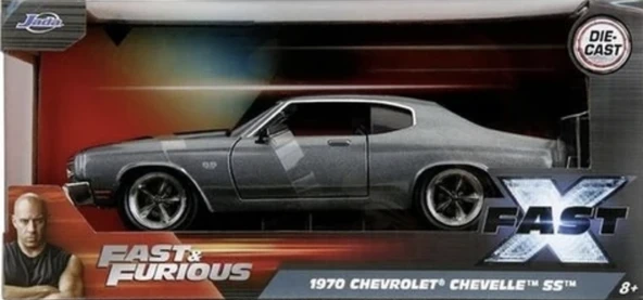 Simba Jada 3203099 Fast & Furıous 1:24 1970 Chevrolet Chevelle Ss Dıe Cast Metal Araba Kutulu 8+ ürün görseli 1