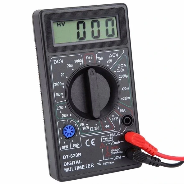 DT830B Dijital Ölçü Aleti Multimetre Problu - Resim 2