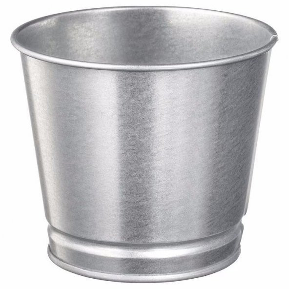 Saksı Paslanmaz Çelik Bitki Saksısı  Boyanabilir 9cm ürün görseli 1