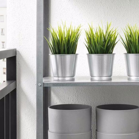 Saksı Paslanmaz Çelik Bitki Saksısı  Boyanabilir 9cm - Resim 7