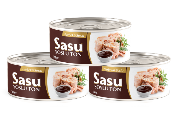 Sasu Barbekü Soslu Ton Balığı 6x160G Bütün Dilim ürün görseli 1