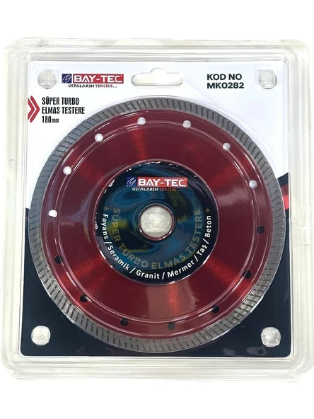 Süper Turbo Elmas Testere 180 mm MK0282 BAYTEC ürün görseli 1