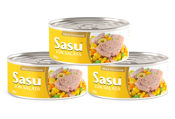 Sasu Mısırlı Ton Salata 12x160G İri Parça ürün görseli 1