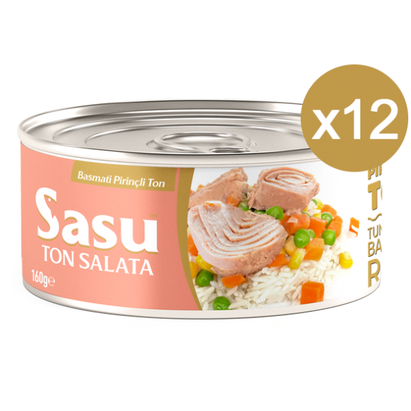 Sasu Basmati Pirinçli Ton Salata 12x160 gr İri Parça ürün görseli 1