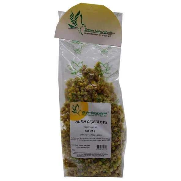 Altın Otu Çiçeği Ölmez Çiçek Doğal 25 Gr Paket ürün görseli 1