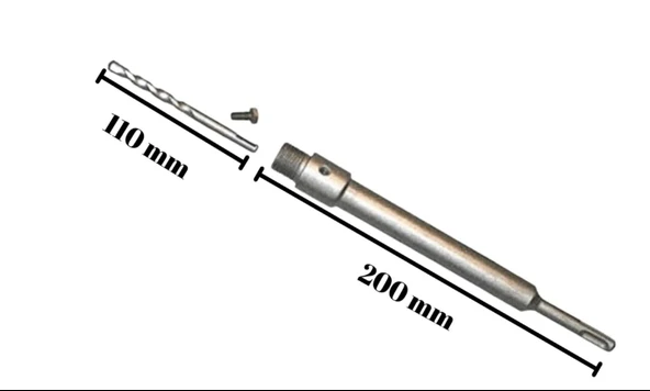 Elmaslı Panç Adaptörü Sds Plus 200mm - Resim 2