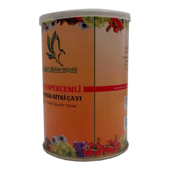 Civanperçemli sel Karışım Çay 100 Gr Teneke Kutu - Resim 2
