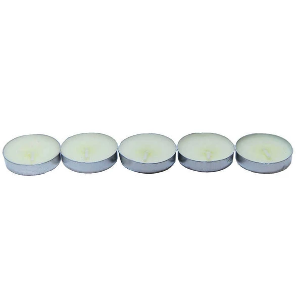 Tea Lights Beyaz Mum 5 li 1 Paket - Resim 2