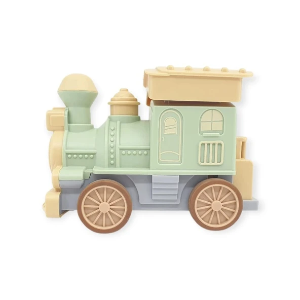 Oyuncak Tren Işıklı Sesli Bas Gitsin 14cm - YEŞİL - 8068A - 1 ADET ürün görseli 1