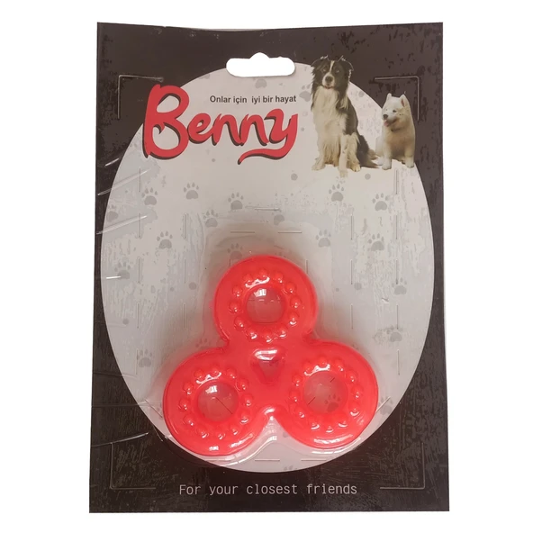 Benny Köpek Oyuncağı Üçlü H 9 x 9 cm Kırmızı ürün görseli 1