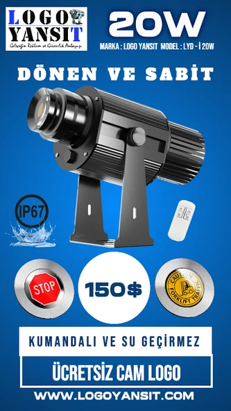 Logo Yansıt LYD-i20W Gobo Yansıtıcı ürün görseli 1