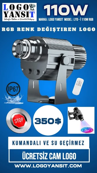 Logo Yansıt LYD-i110W RGB Renk Değiştiren Logo ürün görseli 1