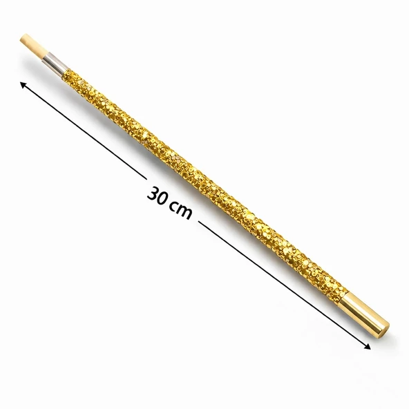 30 cm Altın Gold Payetli Sigara Tutacağı – 1920’ler Gatsby Parti Aksesuarı ürün görseli 1