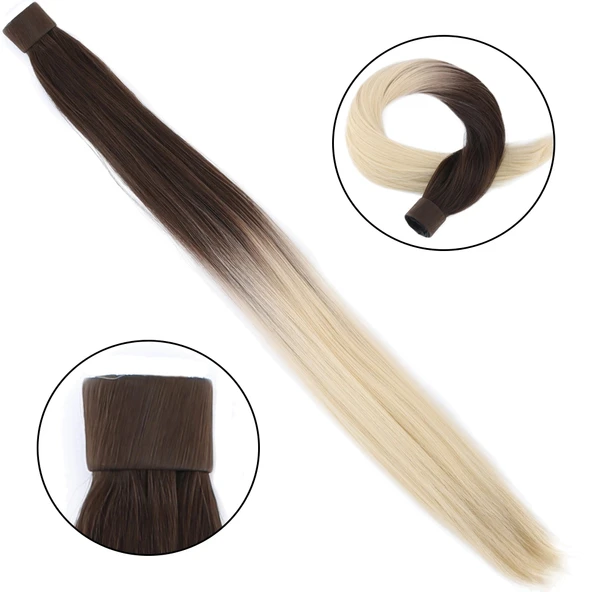 Fiber Sen Sihirli At Kuyruğu / Kumral / Platin Ombreli ürün görseli 1