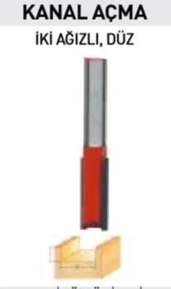 Eurostar 14403 İki Ağızlı Freze Kanal Açma Bıçağı 8X8X25 mm ürün görseli 1