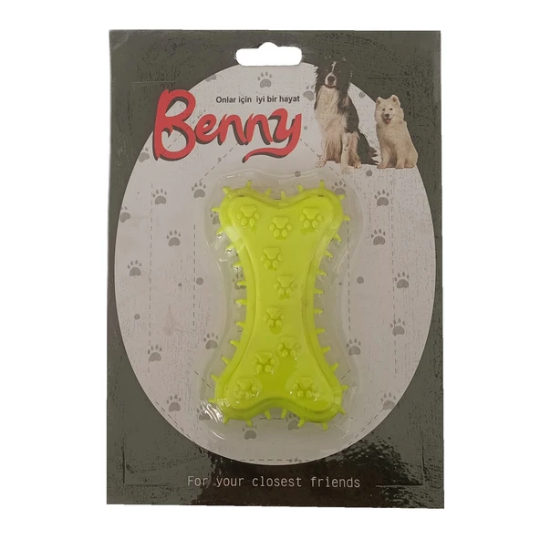 Benny Köpek Oyuncağı Kemik 5.5 x 10 cm Sarı ürün görseli 1