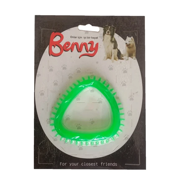 Benny Köpek Oyuncağı Üçgen 8 x 8.5 cm Yeşil ürün görseli 1