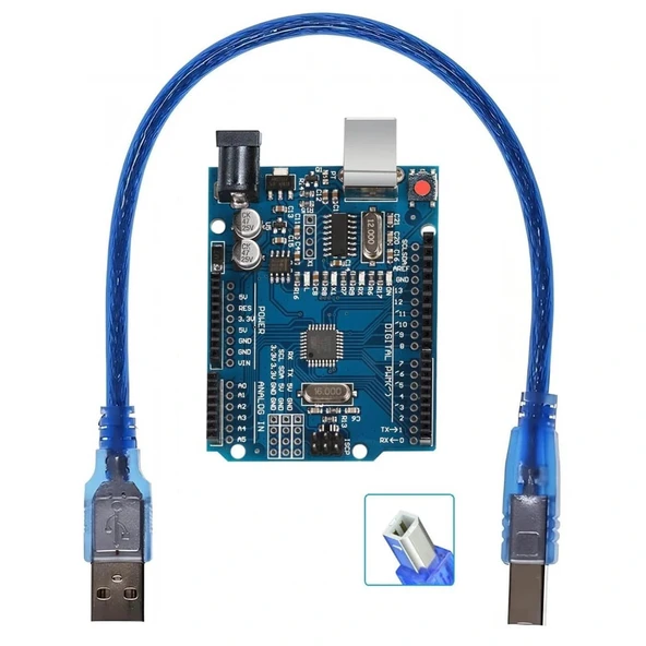 Arduino Uno R3 Ch340 Chip + Usb Kablo ürün görseli 1