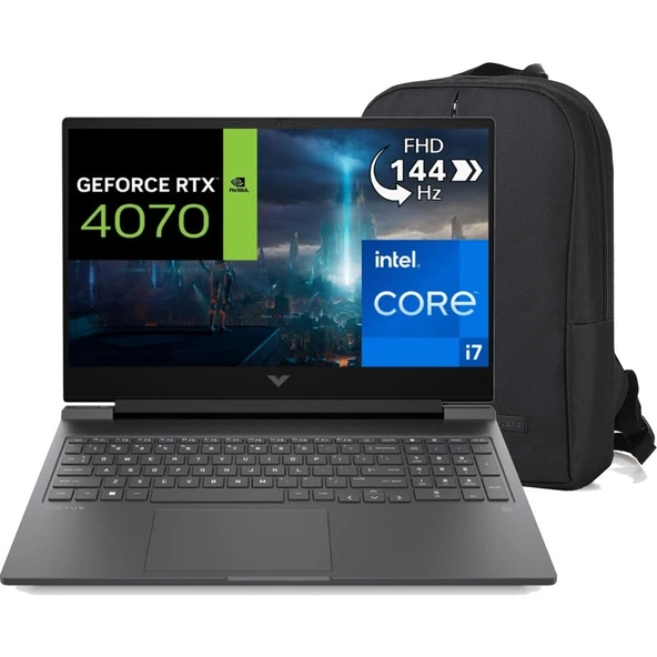 HP Victus 16-R0071NT 8V898EA C49 I7-13700H 16 GB 4 Tb 8 GB RTX4070 16.1" Full Hd Yok (Free Dos) Gaming Laptop + Çanta ürün görseli 1