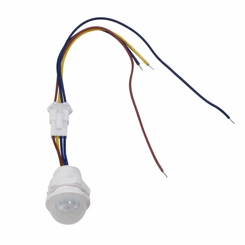 220V Hareket Pır Sensörü - Otomatik Lamba Sensörü 25cm Kablolu - Resim 5