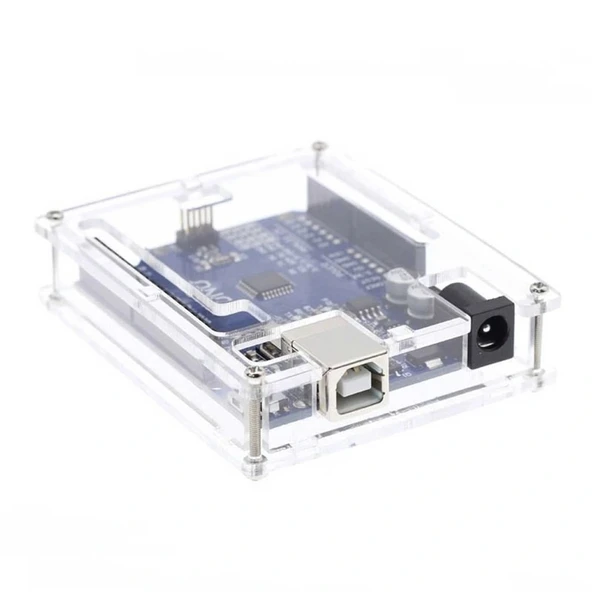 Arduino UNO Şeffaf Akrilik Pleksi Kutu ürün görseli 1