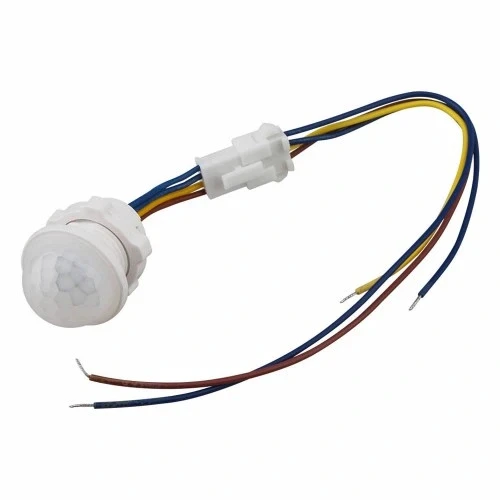 220V Hareket Pır Sensörü - Otomatik Lamba Sensörü 25cm Kablolu - Resim 7