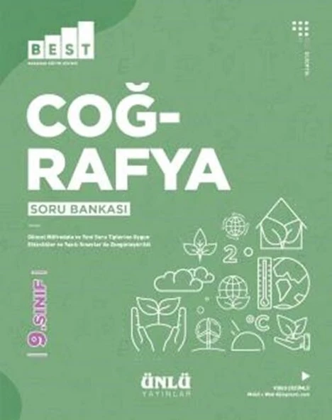 9. Sınıf Coğrafya BEST Soru Bankası Ünlü Yayıncılık ürün görseli 1