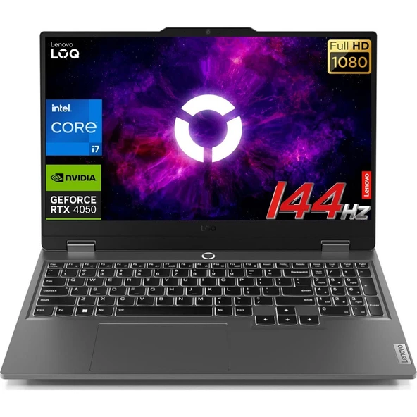Lenovo Loq 15IRX9 I7-13650HX 24 GB 4 Tb RTX4050 15.6" Full Hd Windows 11 Pro Gaming Laptop + Çanta 83DV0117TR FR161 ürün görseli 1