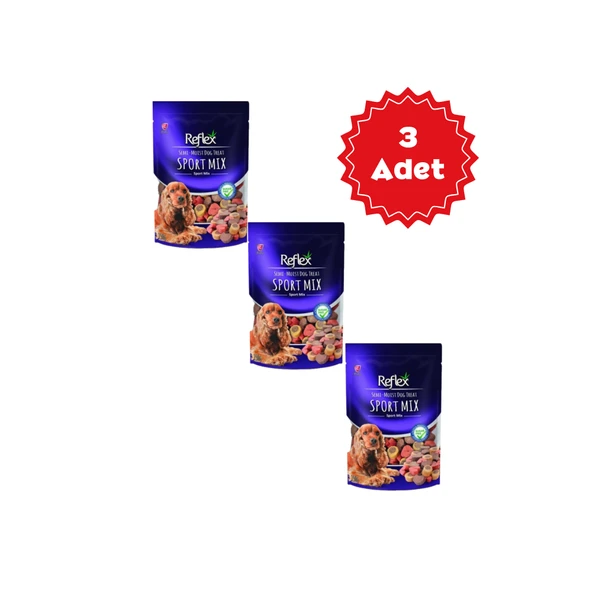 Reflex Sport Mix Yarı Yumuşak Köpek Ödül Maması 150gr x 3 Adet ürün görseli 1