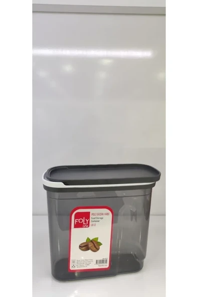 1.8 Litre Poly Erzak Saklama Kabı Kızaklı Kapak DYZSTAR-BNM-0650 ürün görseli 1
