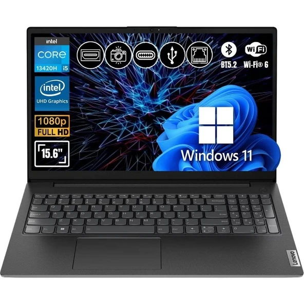 Lenovo V15 G4 Iru I5-13420H 16GB Ram 1tb SSD WIN11PRO 15.6" Notebook 83A1008TTR ATL16 ürün görseli 1