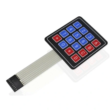 Arduino PIC ARM 4x4 Membran Tuş Takımı Keypad ürün görseli 1
