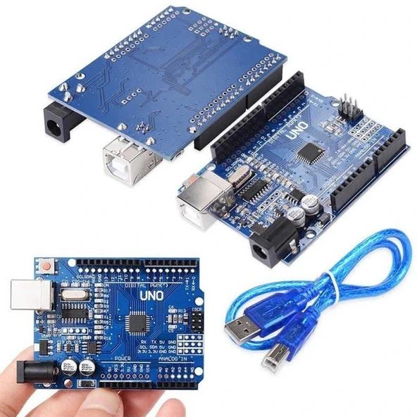 Arduino Uno R3 Ch340 Chip + Usb Kablo - Resim 10