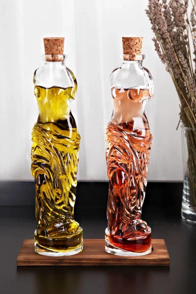 Venüs Yağdanlık - Kadın Figürlü Sirkelik Sosluk 200 ML 2li Set ürün görseli 1