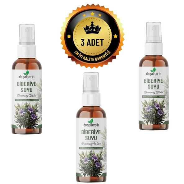 Doğaltercih Biberiye Suyu Hidrosol 100 ml x 3 Adet ürün görseli 1