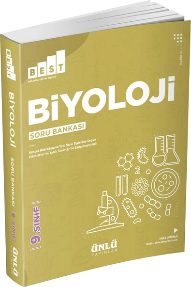 9. Sınıf Biyoloji BEST Soru Bankası Ünlü Yayıncılık ürün görseli 1