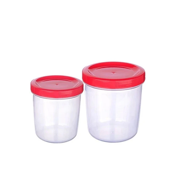 İçiçe Geçen 2 li saklama kabı  (250ve 400ml) ürün görseli 1