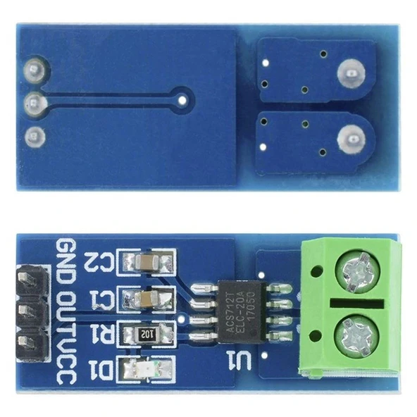ACS712 Akım Sensörü Current Sensor -20A ila +20A - Resim 4