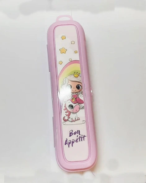 Pembe Multi Renkli Kapaklı Kalemlik Kutusu -Çanta İçi Saklama - Diş Fırçası - Makyaj Fırçası Kutu ürün görseli 1