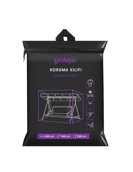 Gardener GRDC308 Salıncak Koruma Kılıfı 240x190x140cm ürün görseli 1