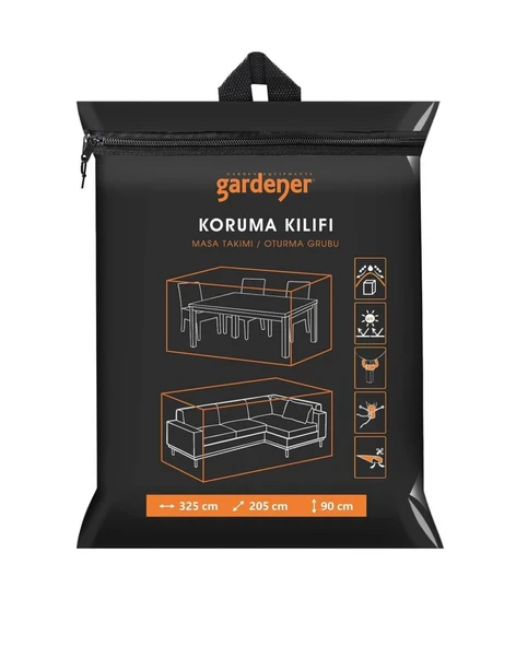 Gardener GRDC301 Masa Takımı Koruma Kılıfı 325x205x90cm ürün görseli 1