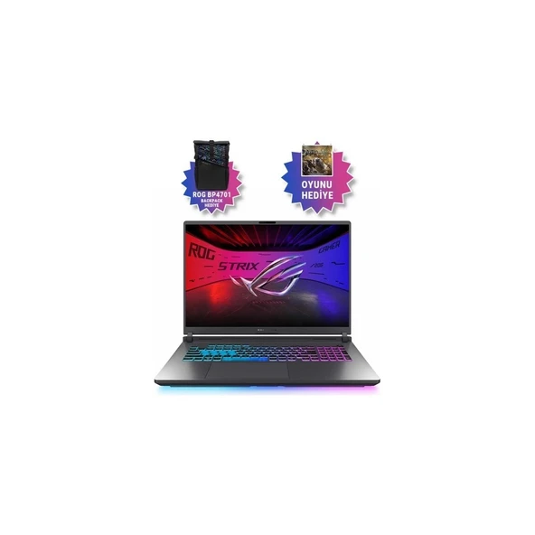 Asus Rog Strix G18 Ultra 9 275HX G815LW-S9128-39 32GB 2tb RTX5080 16GB Windows 11 Pro 18" Wqxga Taşınabilir Bilgisayar ürün görseli 1