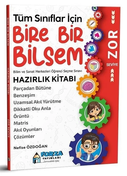 Tüm Sınıflar İçin Bire Bir Bilsem Zor Hazırlık Kitabı Forza Yayınları ürün görseli 1