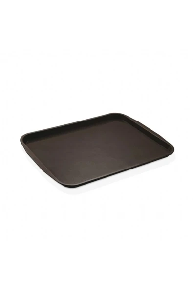 10 Adet Siyaidi Boy Plastik Servis Tepsisi  Kırılmaz Lokanta Büfe Fast Food Kullanım (44x32 Cm) ürün görseli 1