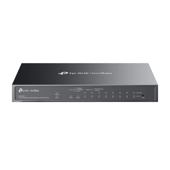 Tp-lınk Omada Es210gmp 10-port 1x Rj45 1 X Sfp 8 X Poe+ Gıgabıt Y ürün görseli 1
