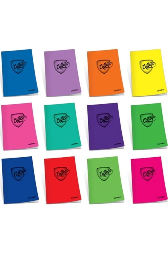 Çınar Plastik Kapak Defter College Dikişli A4 40 Yaprak Kareli Okul Defteri 40/4 (12 Adet) ürün görseli 1