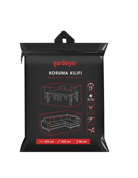Gardener GRDC303 Masa Takımı Koruma Kılıfı 225x225x90cm ürün görseli 1