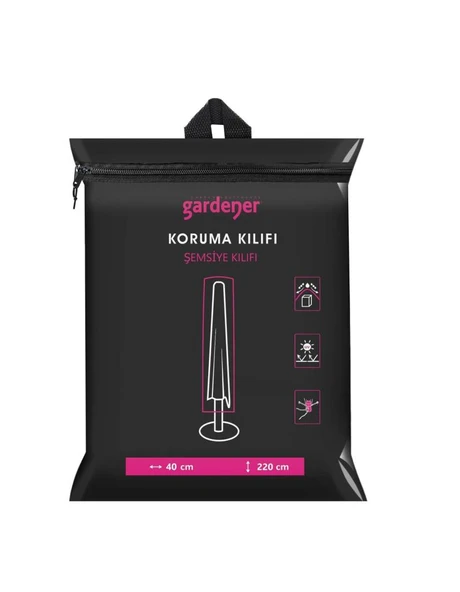 Gardener GRDC307 Şemsiye Koruma Kılıfı 220x40cm ürün görseli 1